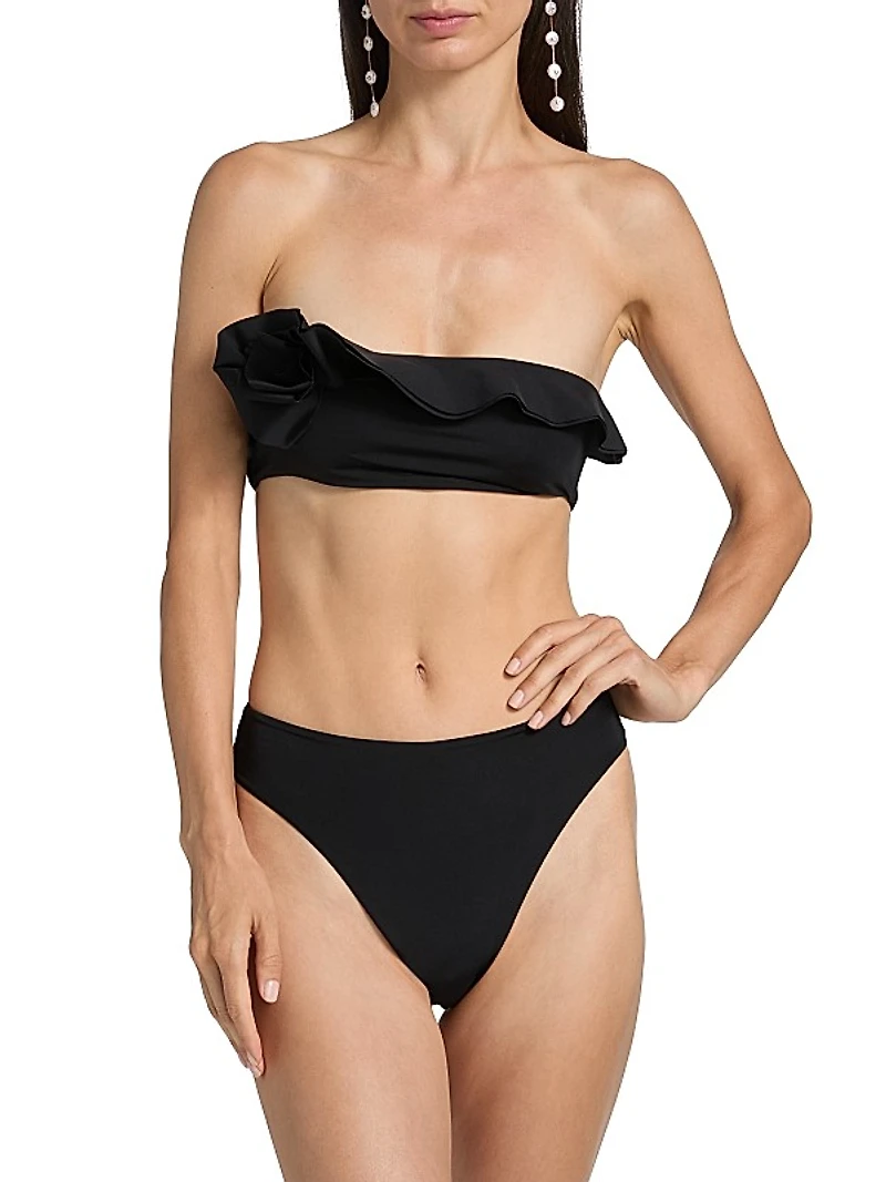 Bies Ruffle-Trimmed Bikini Set