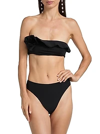 Bies Ruffle-Trimmed Bikini Set
