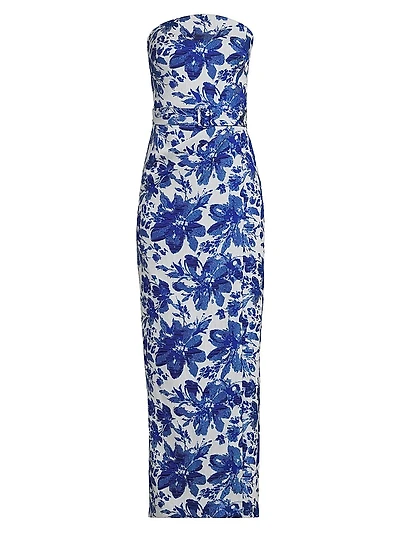 Floral Bandeau Maxi Dress
