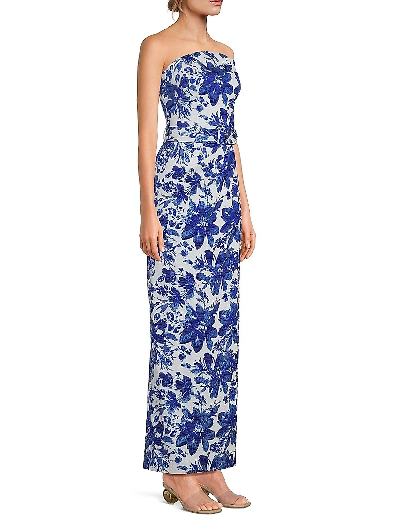 Floral Bandeau Maxi Dress