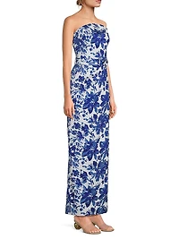 Floral Bandeau Maxi Dress