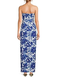 Floral Bandeau Maxi Dress