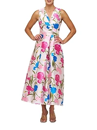 Payton Jacquard Tea-Length Dress