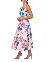 Payton Jacquard Tea-Length Dress