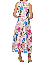 Payton Jacquard Tea-Length Dress