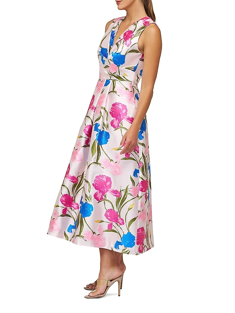 Payton Jacquard Tea-Length Dress