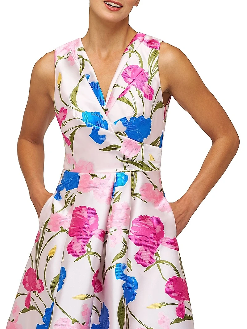 Payton Jacquard Tea-Length Dress