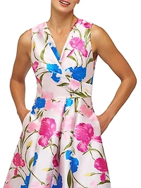 Payton Jacquard Tea-Length Dress