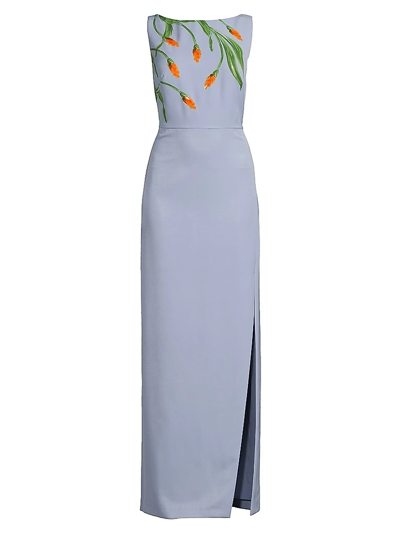 Ira Embellished Column Gown