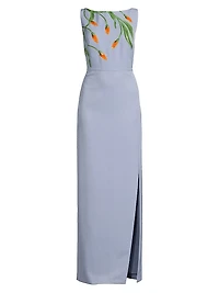 Ira Embellished Column Gown