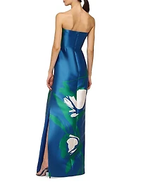 Marisol Strapless Mikado Column Gown