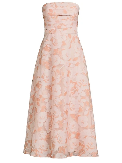Emmeline Burnout Toile Cocktail Dress