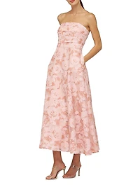 Emmeline Burnout Toile Cocktail Dress