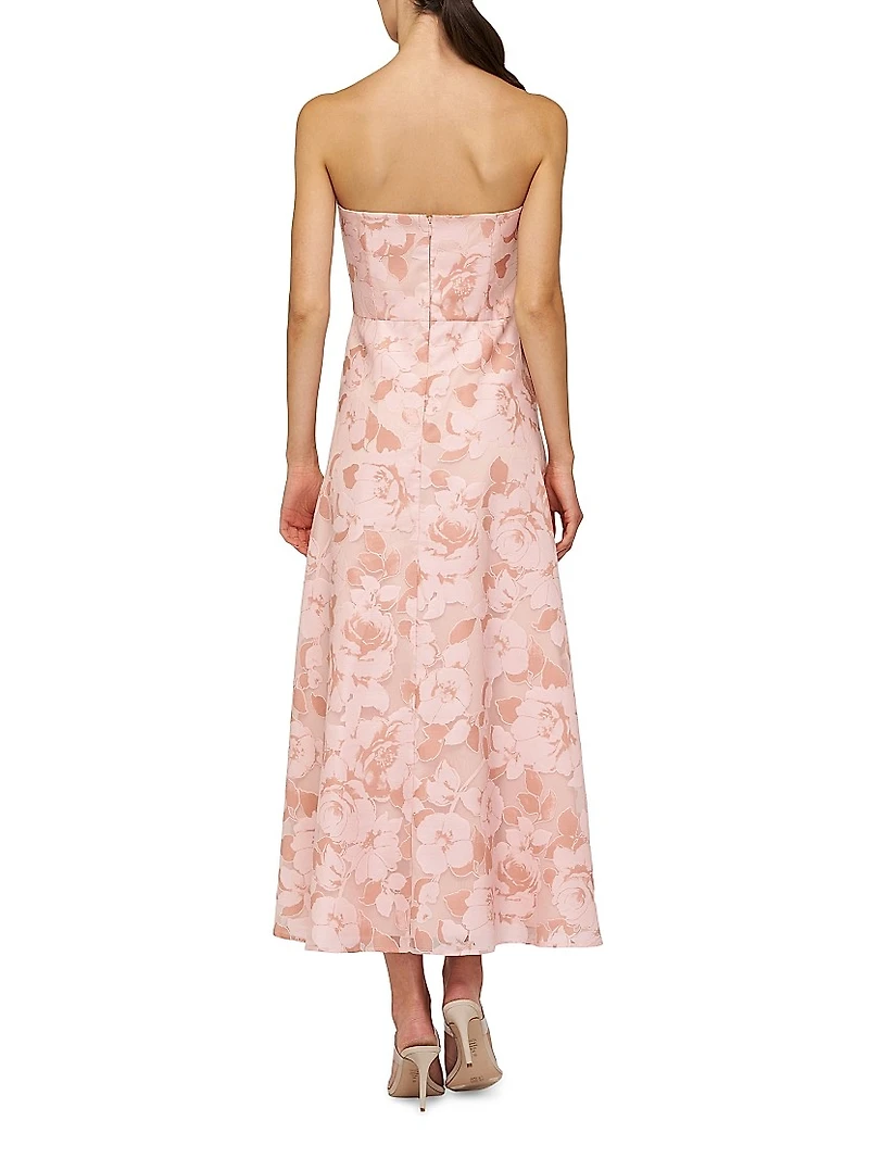 Emmeline Burnout Toile Cocktail Dress