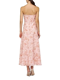 Emmeline Burnout Toile Cocktail Dress