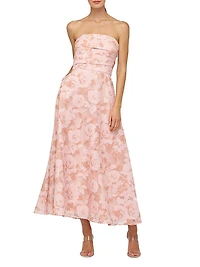 Emmeline Burnout Toile Cocktail Dress