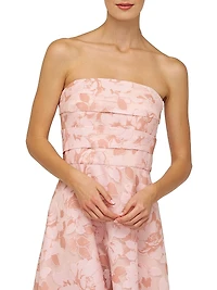 Emmeline Burnout Toile Cocktail Dress
