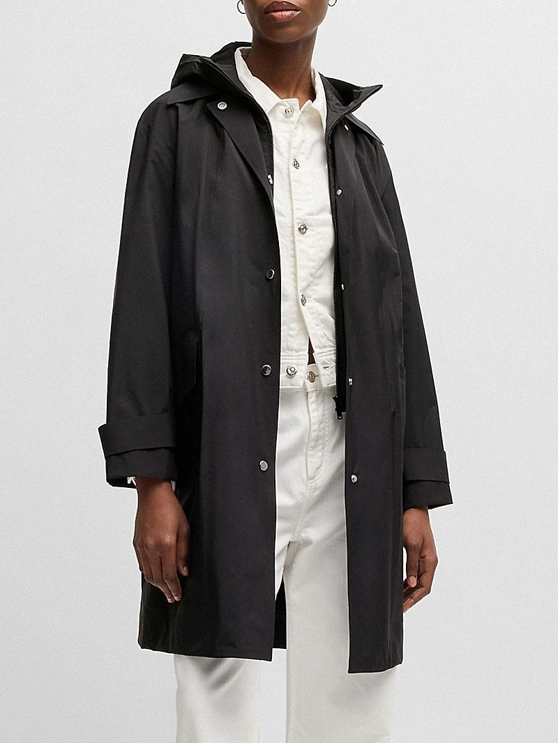 Water-Repellent Jacket with Detachable Fleece Inner