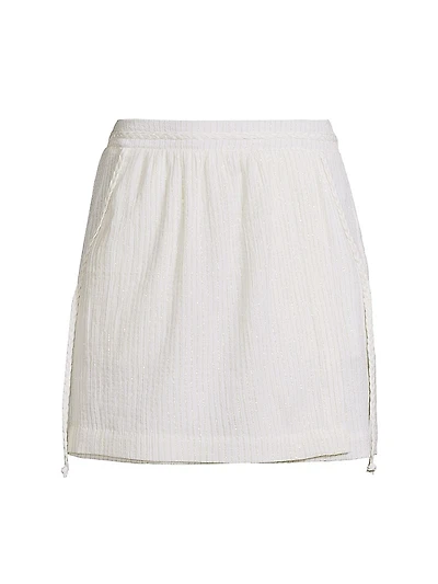 Minerva Crinkle Metallic Shorts