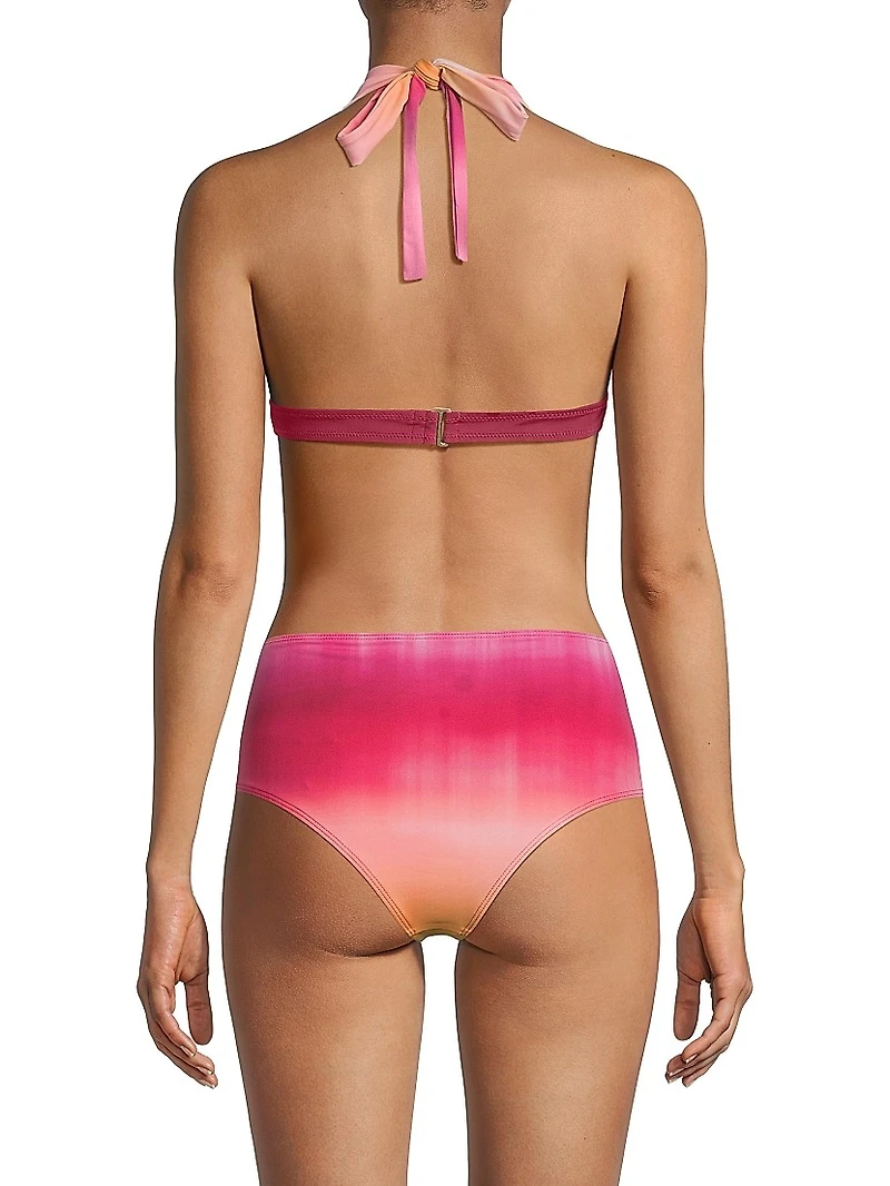 Rubie Shibori Print Bikini Top