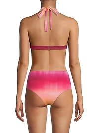 Rubie Shibori Print Bikini Top
