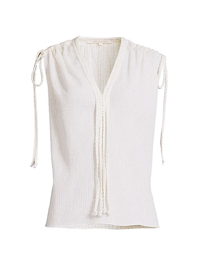 Bruna Metallic Blouse