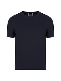 Cashmere Jersey Short-Sleeve T-Shirt