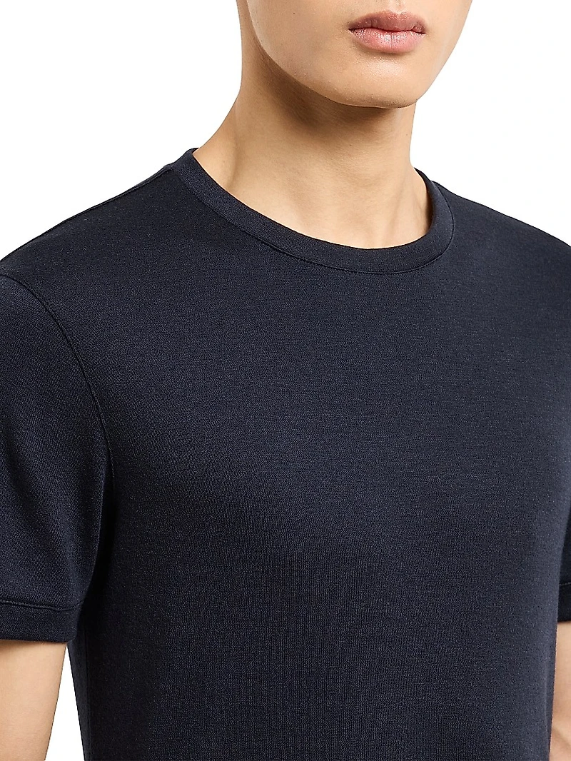 Cashmere Jersey Short-Sleeve T-Shirt