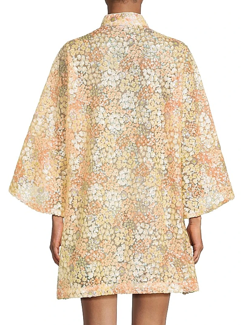 Cluster Sequin Mini Caftan