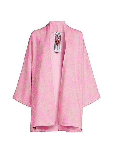 Floral Jacquard Mini Duster