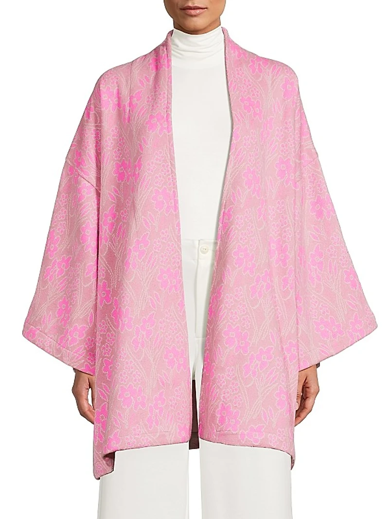 Floral Jacquard Mini Duster