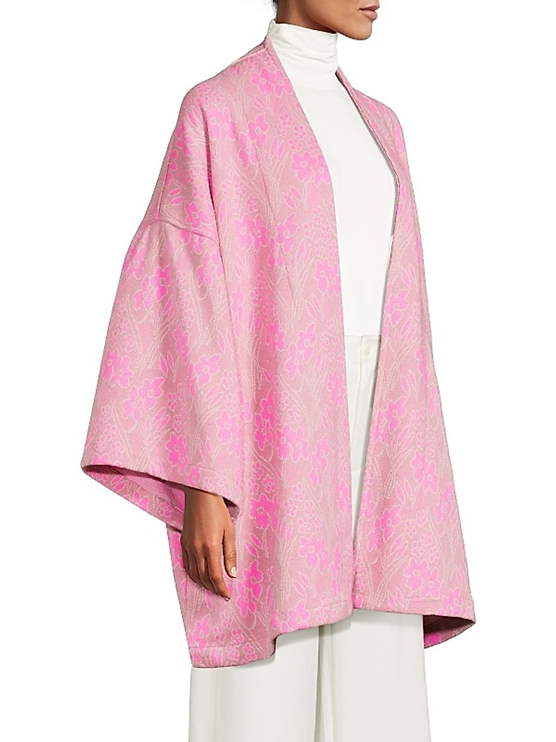 Floral Jacquard Mini Duster
