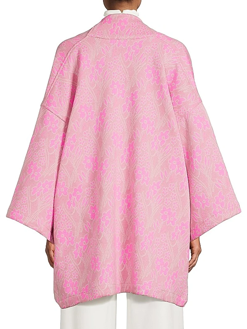 Floral Jacquard Mini Duster