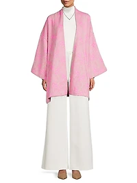 Floral Jacquard Mini Duster