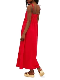 Valory Cotton-Linen Maxi Dress