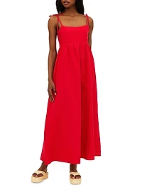 Valory Cotton-Linen Maxi Dress