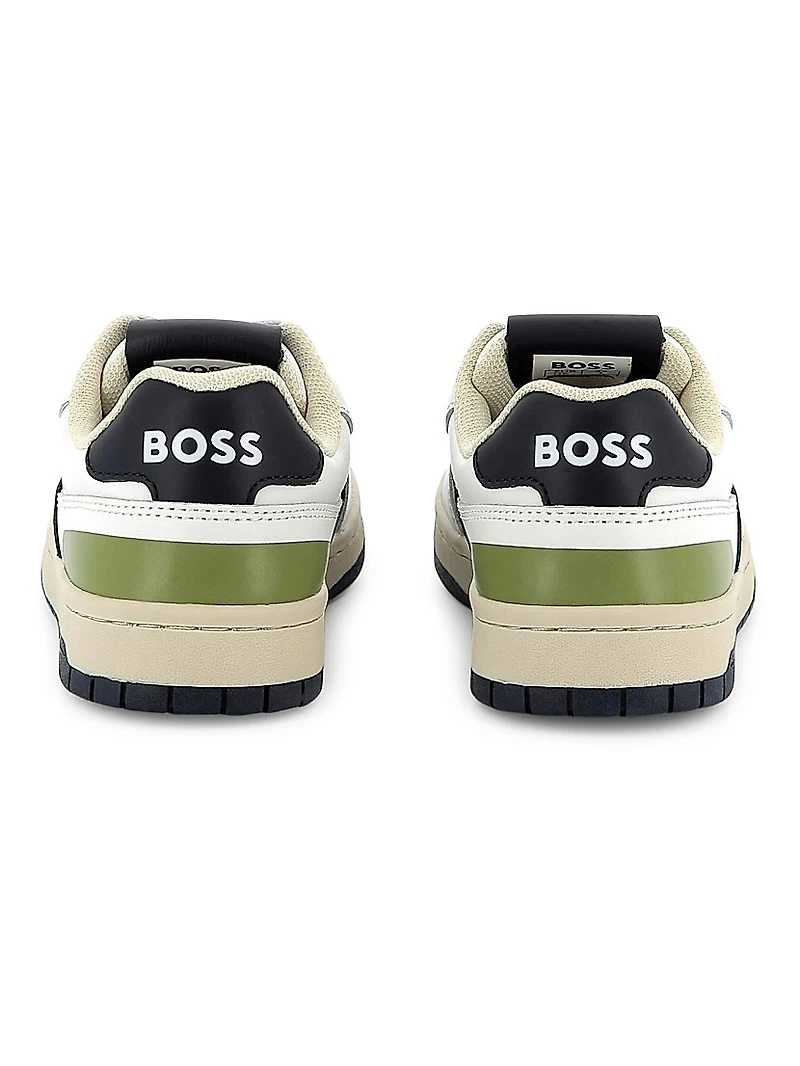 Little Boy's & Logo Low-Top Sneakers