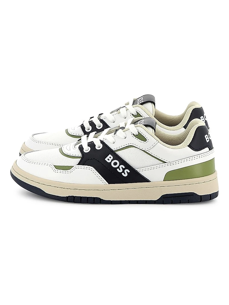 Little Boy's & Logo Low-Top Sneakers