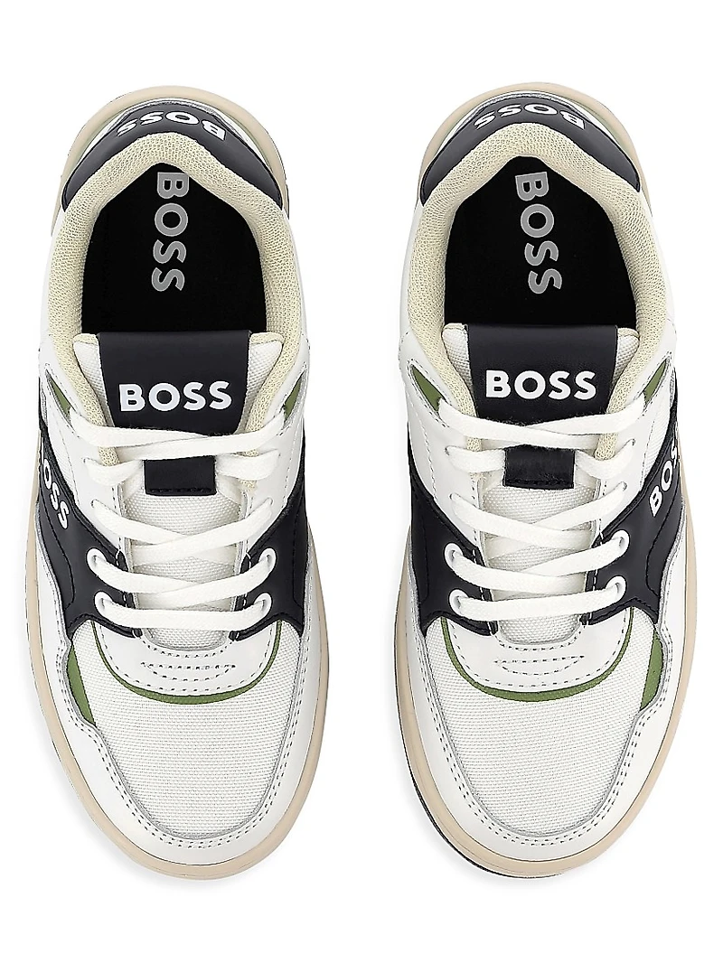 Little Boy's & Logo Low-Top Sneakers