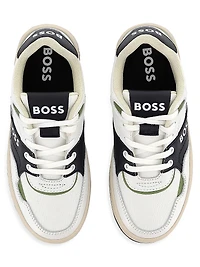 Little Boy's & Logo Low-Top Sneakers