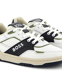 Little Boy's & Logo Low-Top Sneakers