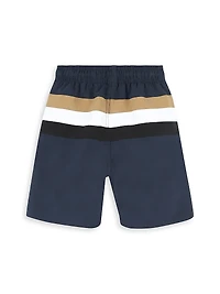 Little Boy's & Striped Swim Shorts