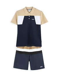 Little Boy's & Striped Swim Shorts