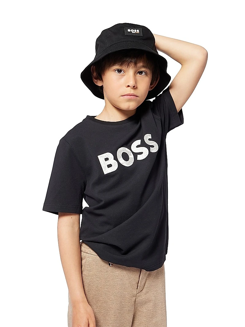 Little Boy's & Logo Crewneck T-Shirt