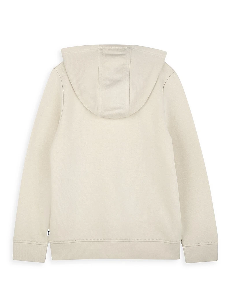 Little Boy's & Logo Zip-Up Hoodie