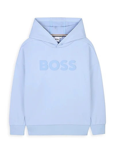 Little Boy's & Logo Fleece Hoodie