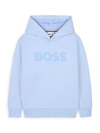 Little Boy's & Logo Fleece Hoodie