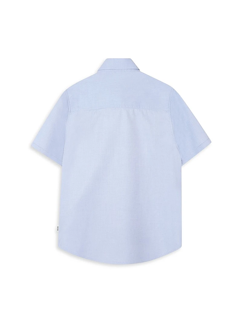 Little Boy's & Oxford Short-Sleeve Shirt