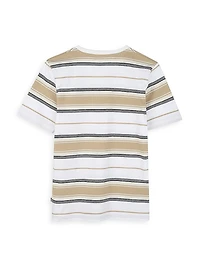 Little Boy's Logo Striped T-Shirt