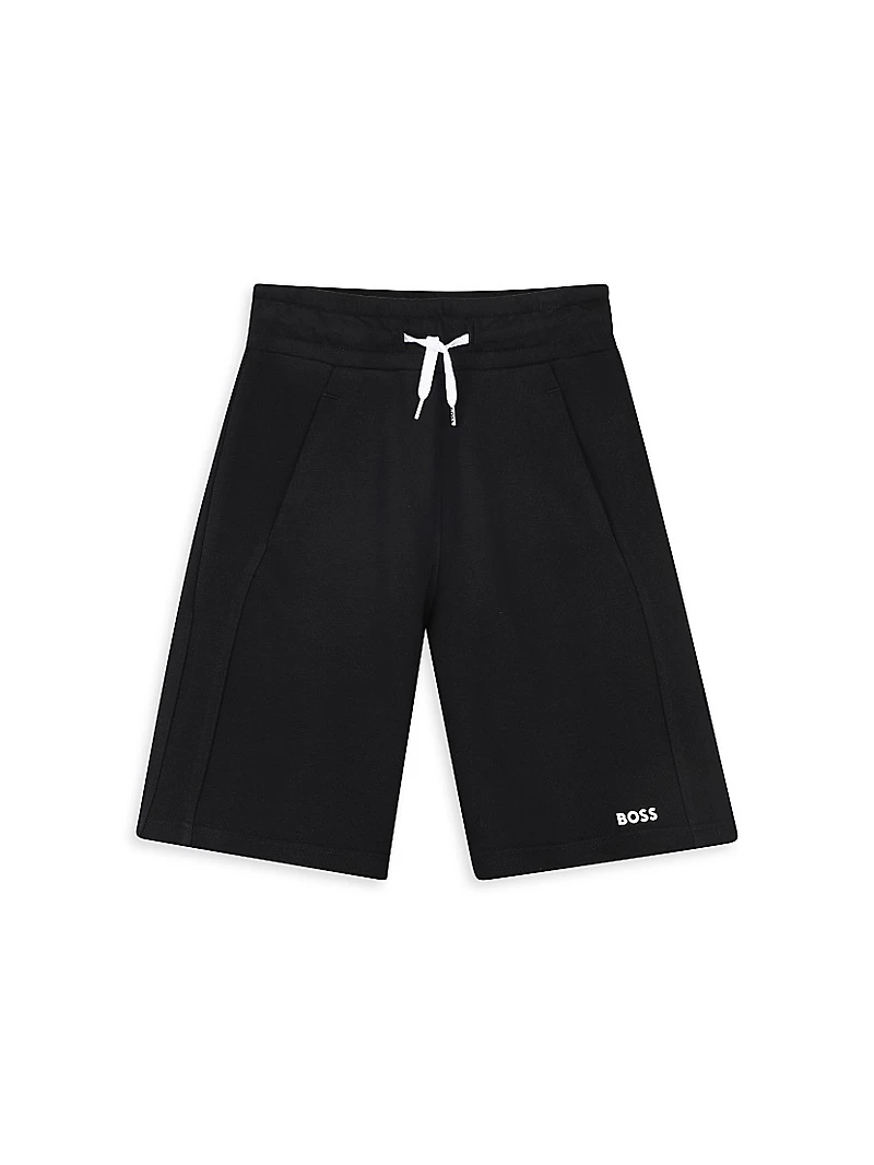 Little Boy's & Logo Jogger Shorts